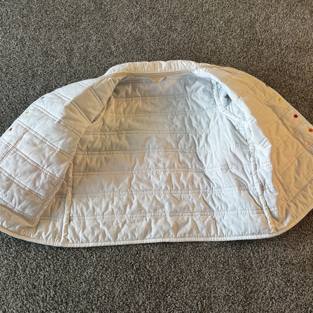 Kids Rainbow Patchwork Jacket with White Collar N… - image 4